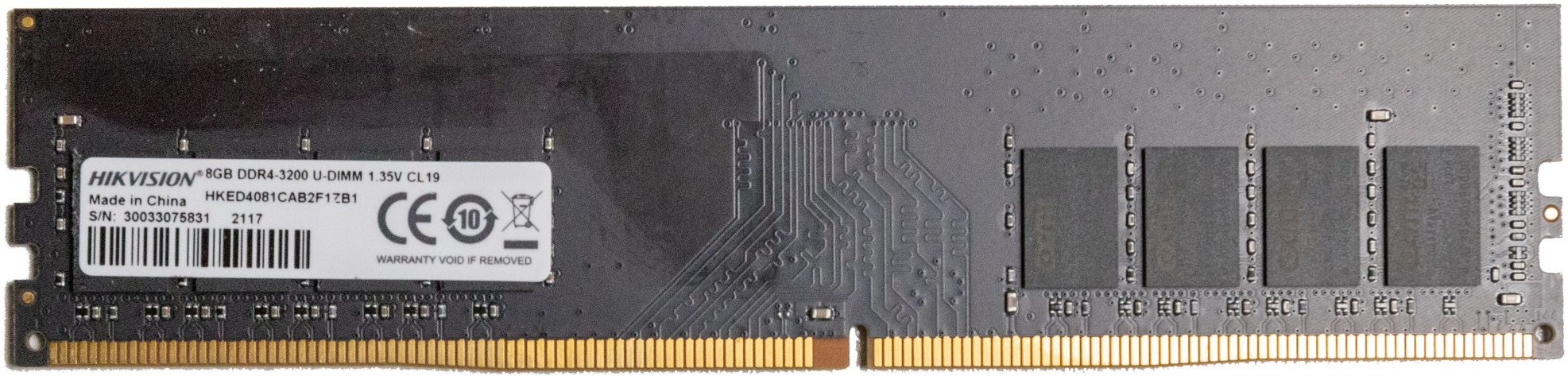 

Оперативная память Hikvision DDR 4 DIMM 8Gb PC25600 3200Mhz [HKED4081CAB2F1ZB1/8G], Оперативная память Hikvision DDR 4 DIMM 8Gb PC25600 3200Mhz HKED4081CAB2F1ZB1/8G