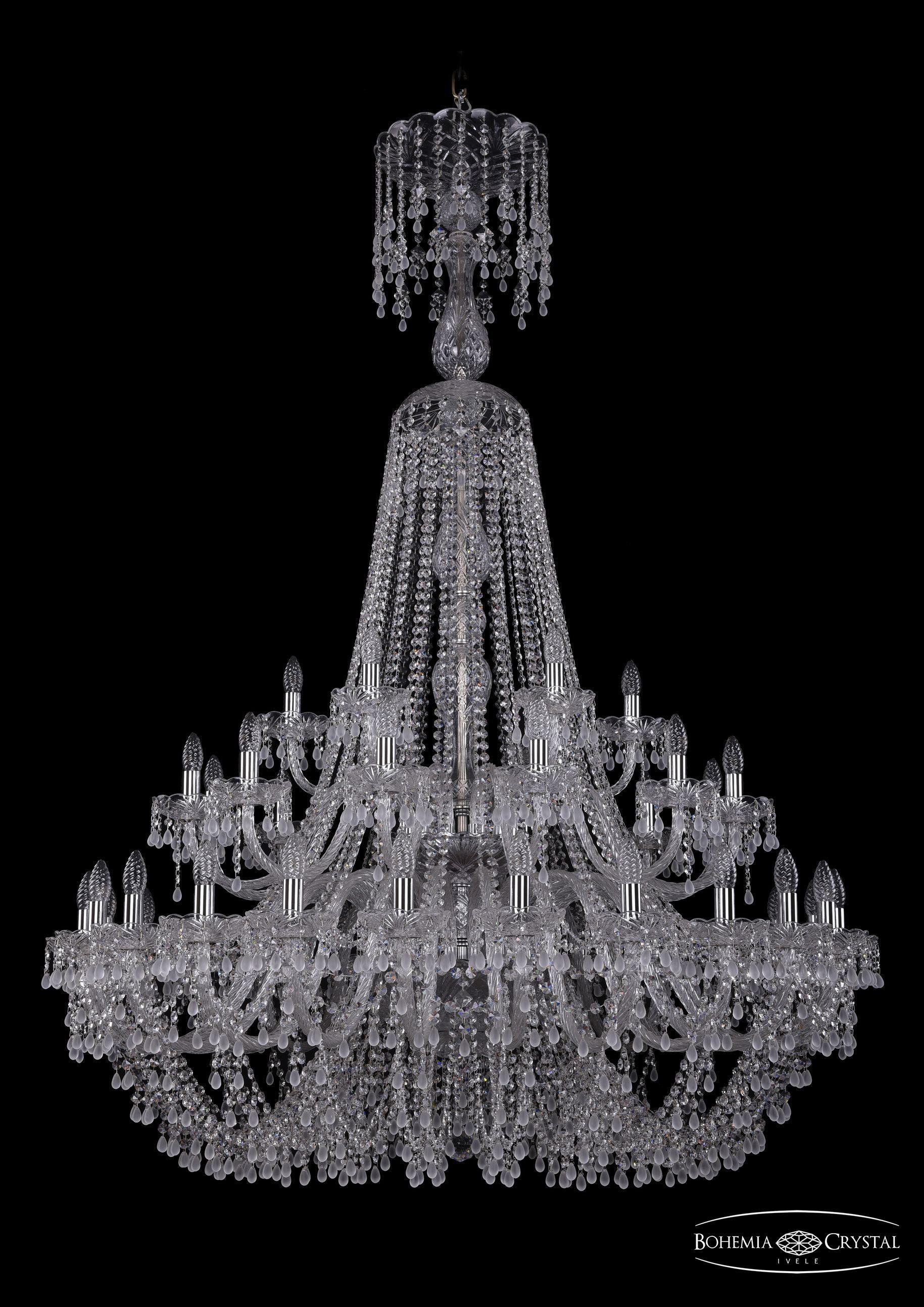 

Подвесная люстра Bohemia Ivele Crystal 1410/24+12+6/460/XL-175/2d/Ni/V0300