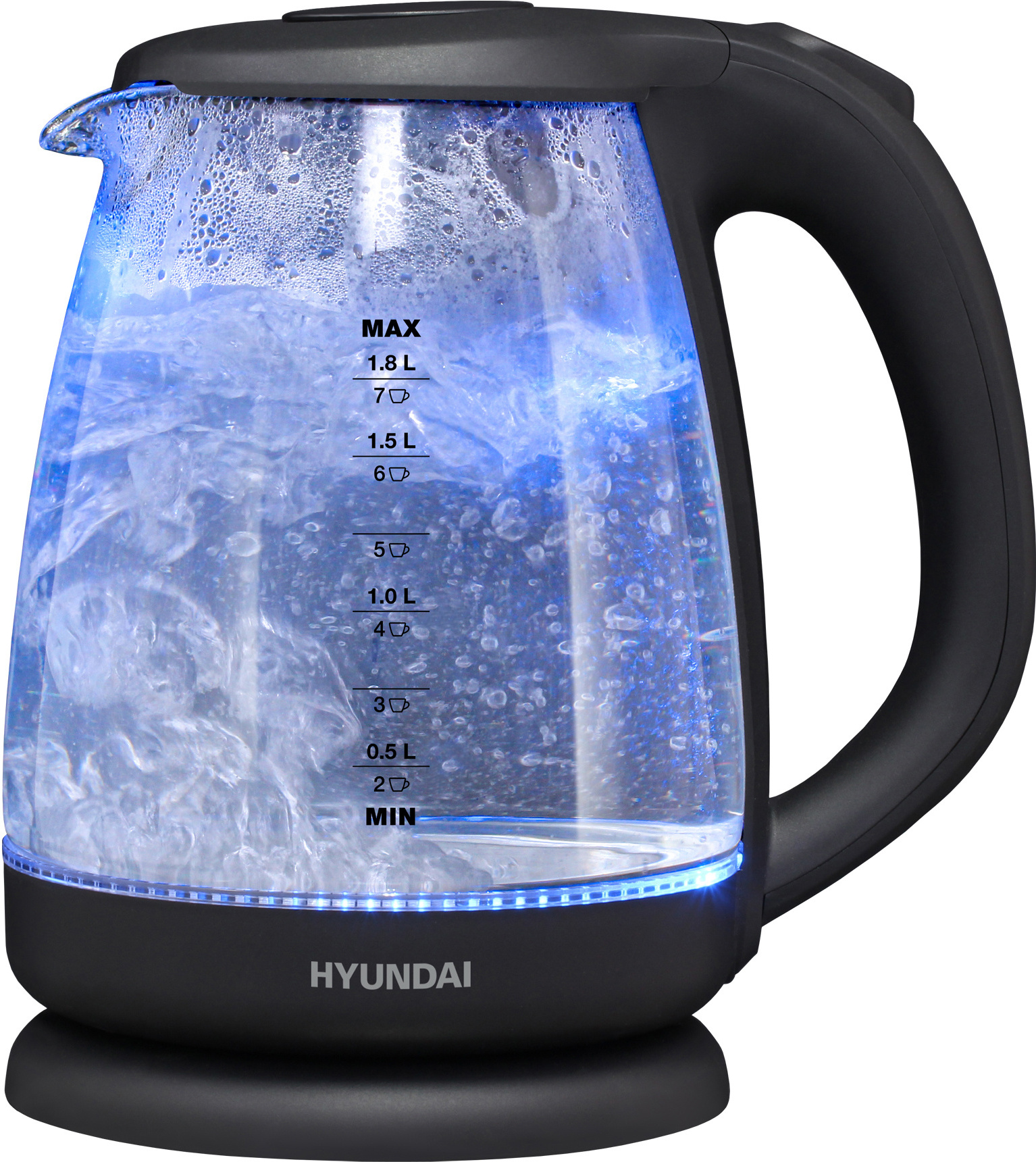 

Электрочайник Hyundai HYK-G3003 черный, Электрочайник Hyundai HYK-G3003