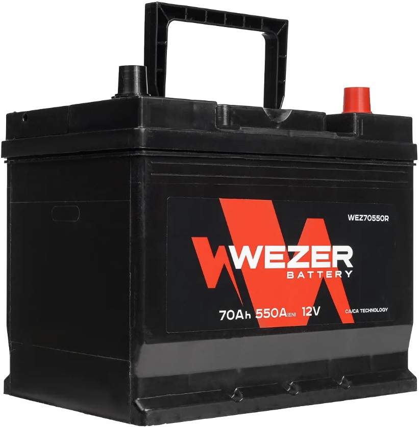 

Автомобильный аккумулятор Wezer WEZ70550R