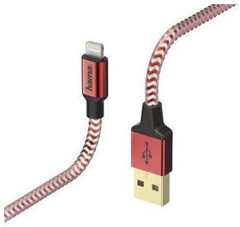 

Hama Lightning (m) USB A(m) 1.5 м красный [00178299], Hama Lightning (m) USB A(m) 1.5 м 00178299 красный