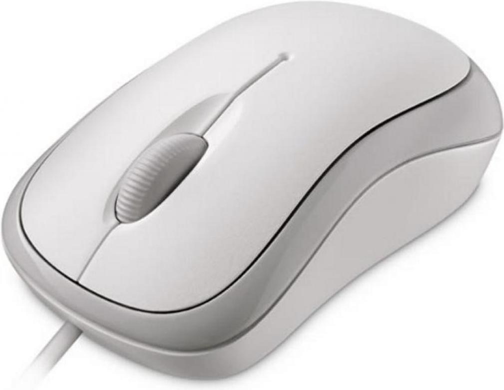 

Мышь Microsoft Basic USB белый [4YH-00008], Basic USB