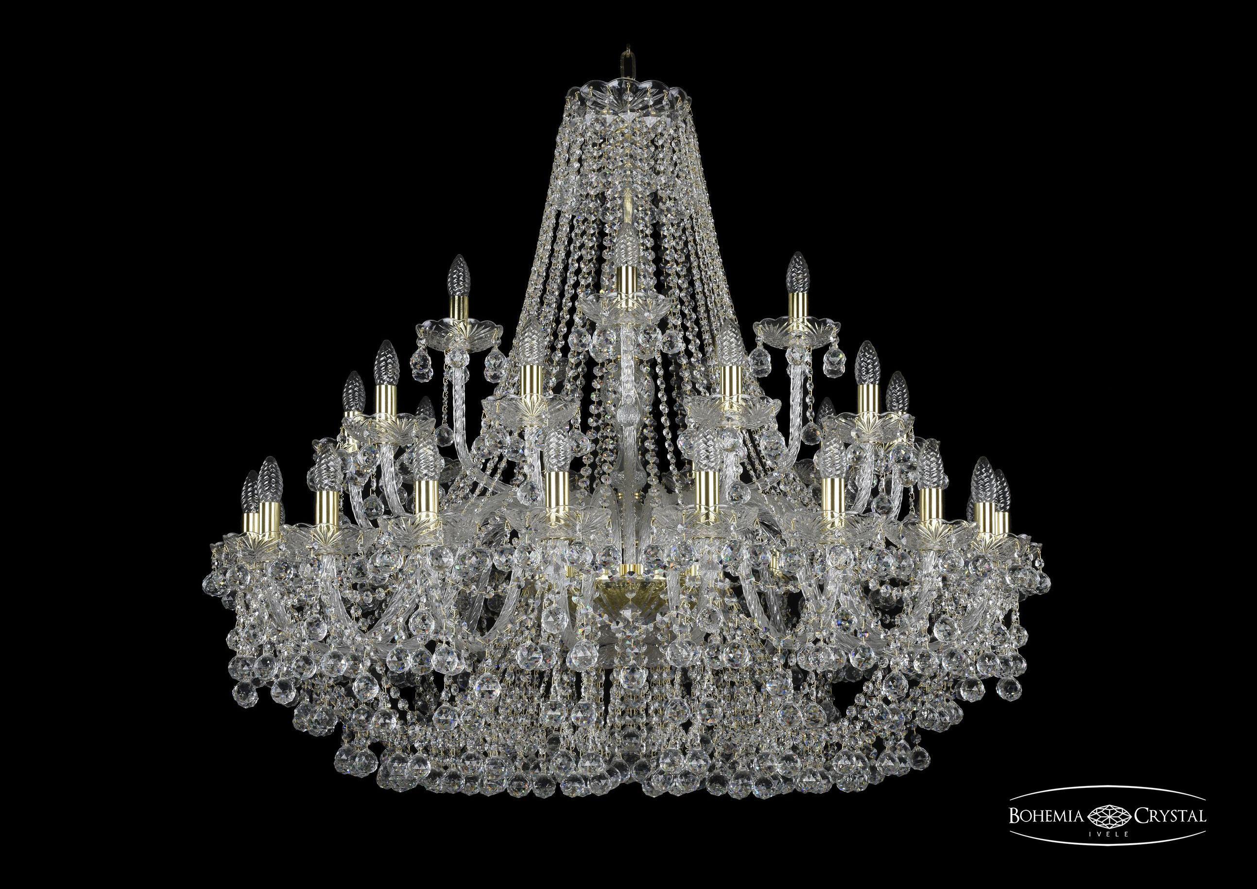 

Подвесная люстра Bohemia Ivele Crystal 1409/20+10+5/400/G