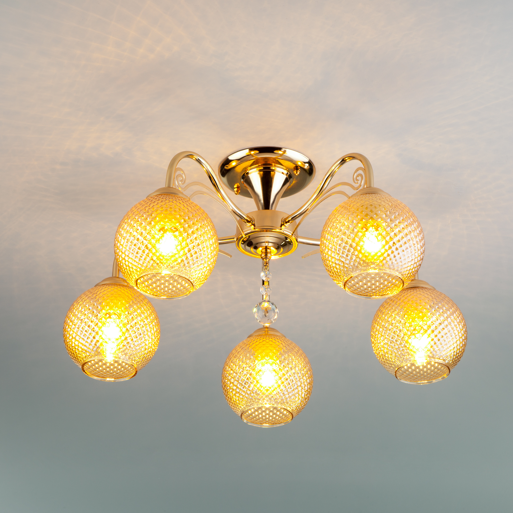 

Люстра на штанге Eurosvet 30139/5 золото, 30139/5