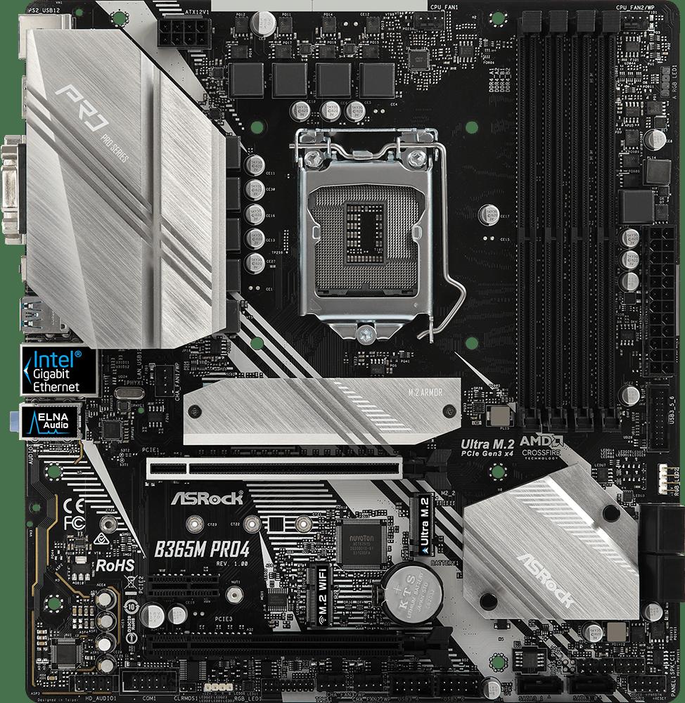 

Материнская плата ASRock B365M Pro4 4xDDR4, B365M Pro4