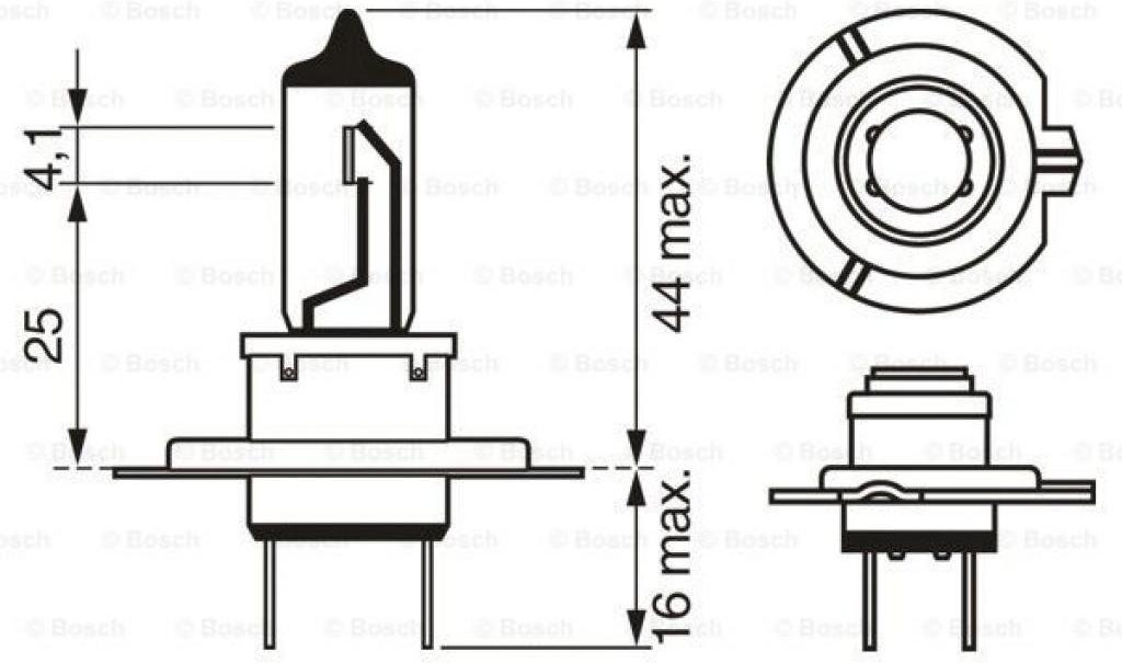 

Галогенная лампа Bosch H7 Plus 90 2шт [1987301075], 1.987.301.075