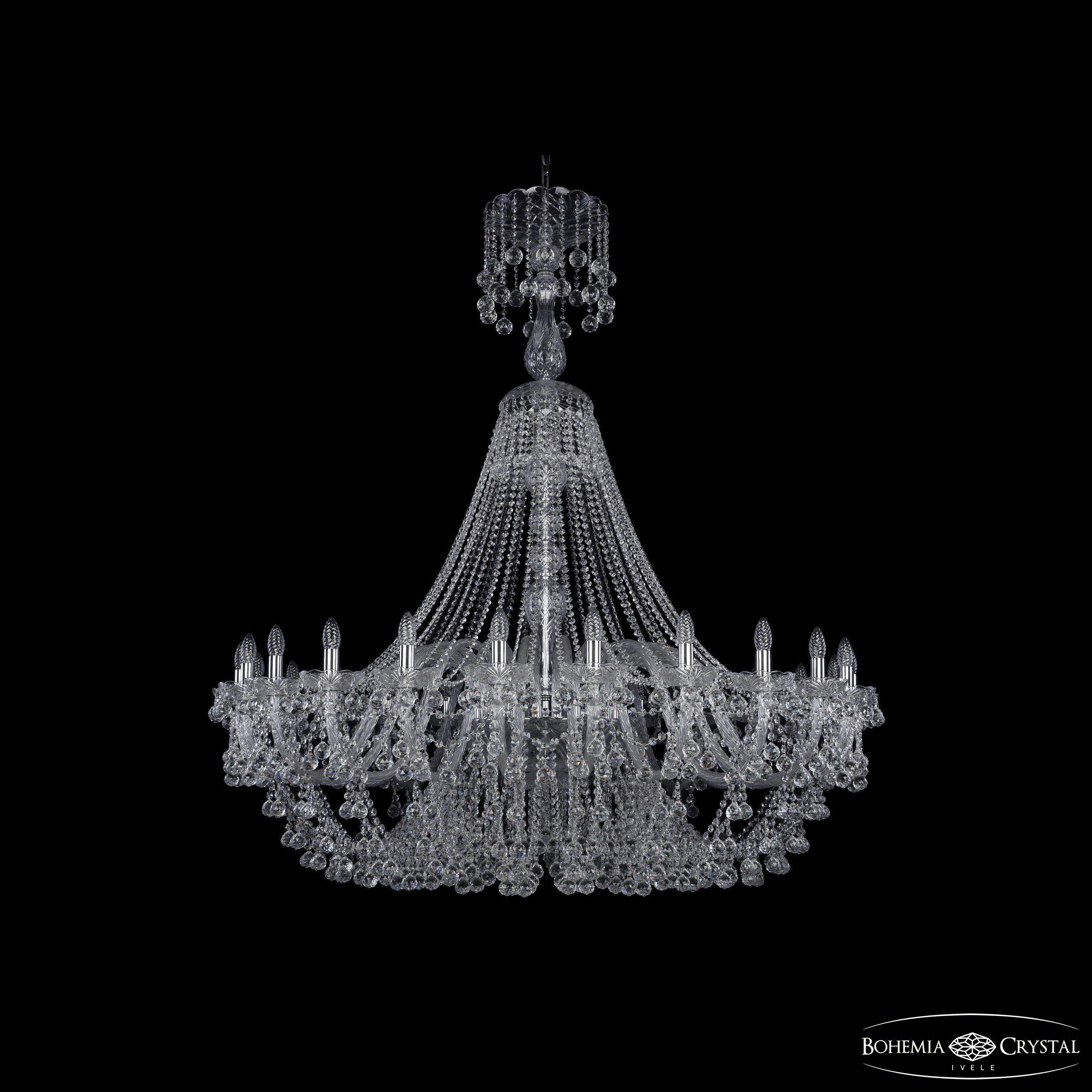 

Подвесная люстра Bohemia Ivele Crystal 1409/24/530/XL-160 Ni