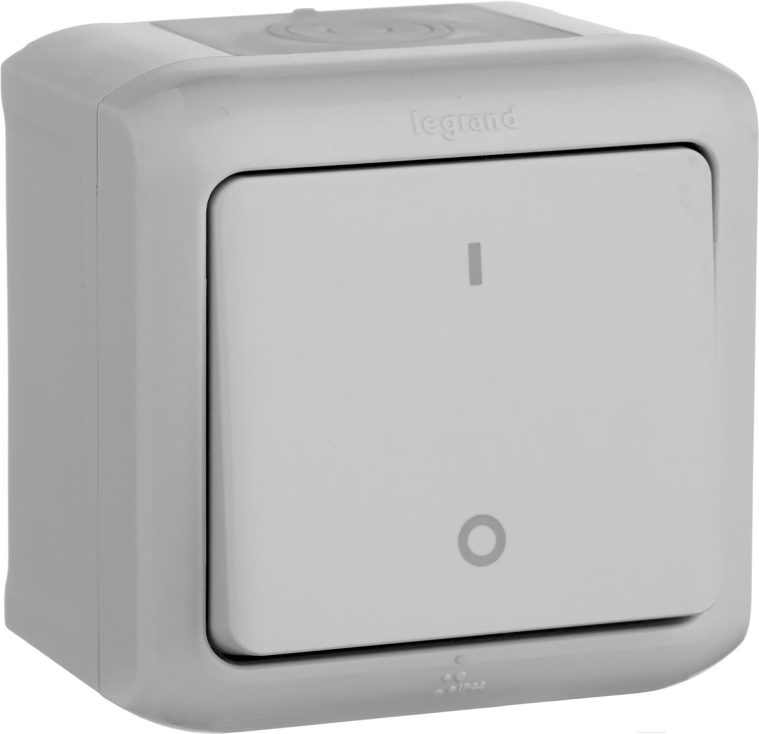 

Выключатель Legrand Quteo 782339 серый
