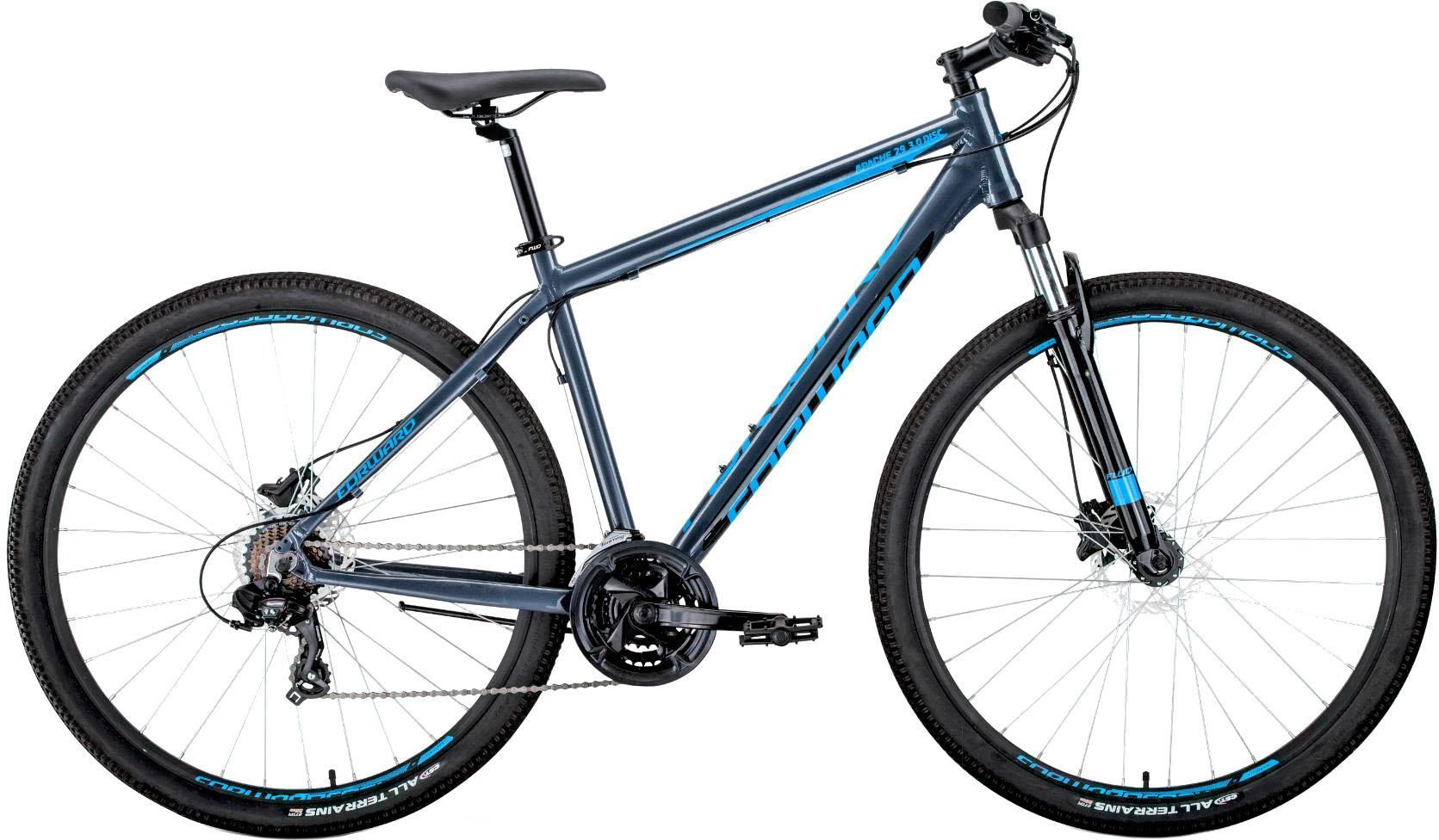 

Велосипед Forward Apache 29'' 3.0 disc рама 19 дюймов 2020 серый/голубой [RBKW0M69Q011], Велосипед Forward Apache 29 3.0 disc 2020 19 дюймов RBKW0M69Q011 серый/голубой