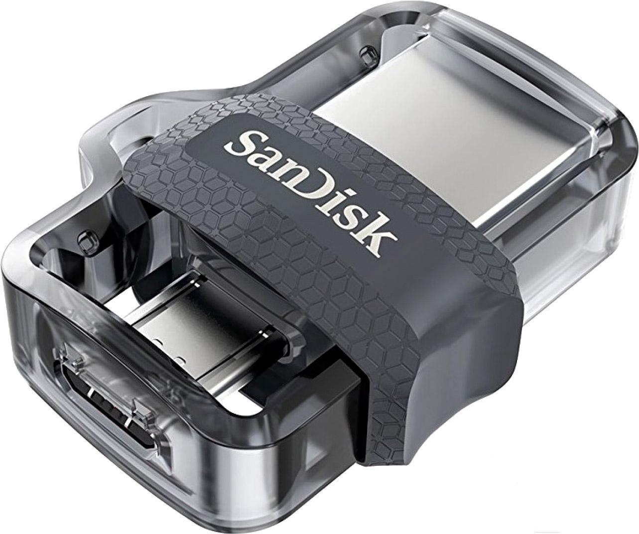 

Флешка SanDisk Ultra Android Dual Drive OTG, m3.0/USB 3.0, Black 128GB [SDDD3-128G-G46], Флеш накопитель 128GB Ultra Android Dual Drive OTG, m3.0/USB 3.0,