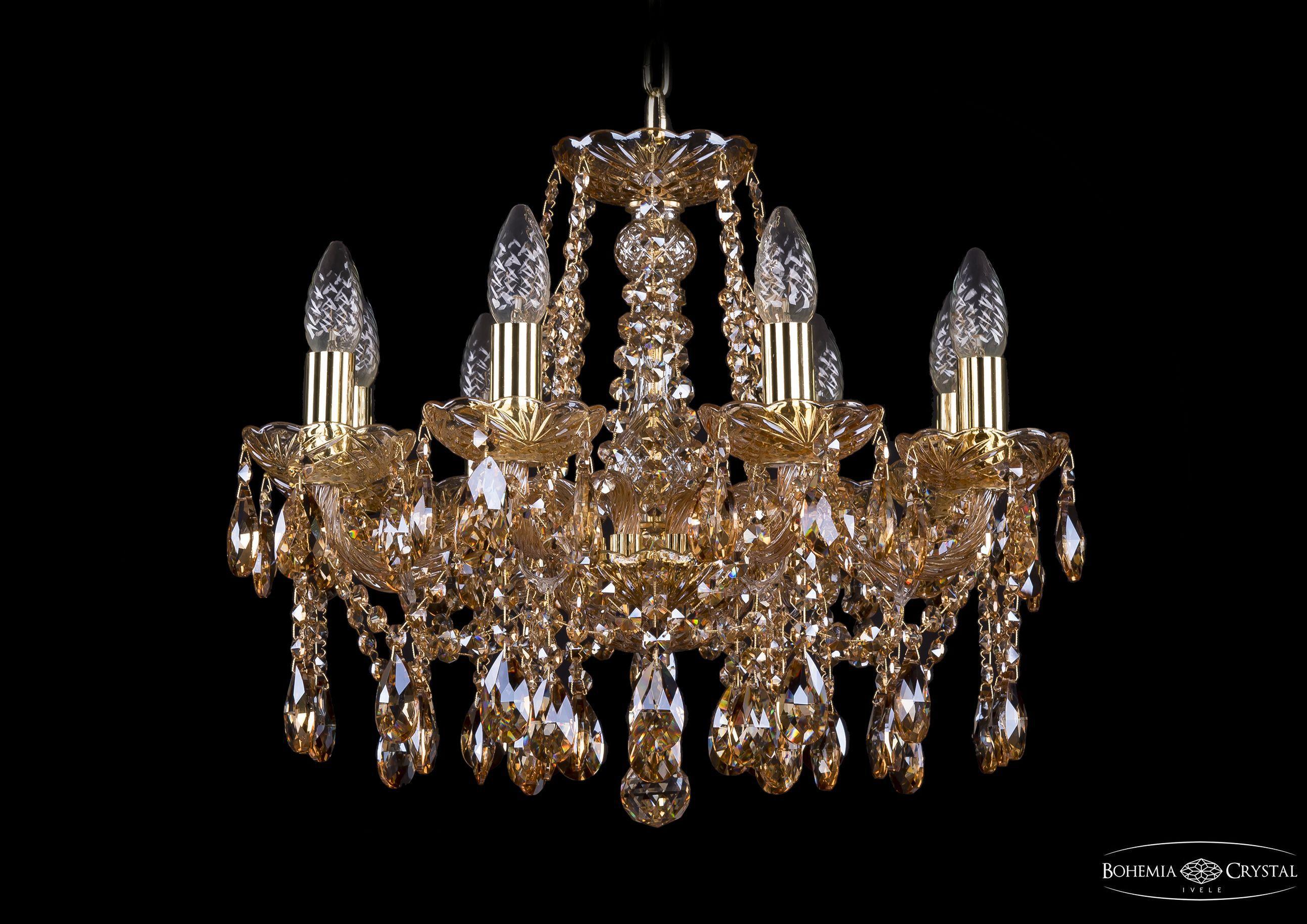 

Подвесная люстра Bohemia Ivele Crystal 1413/8/165/G/M721