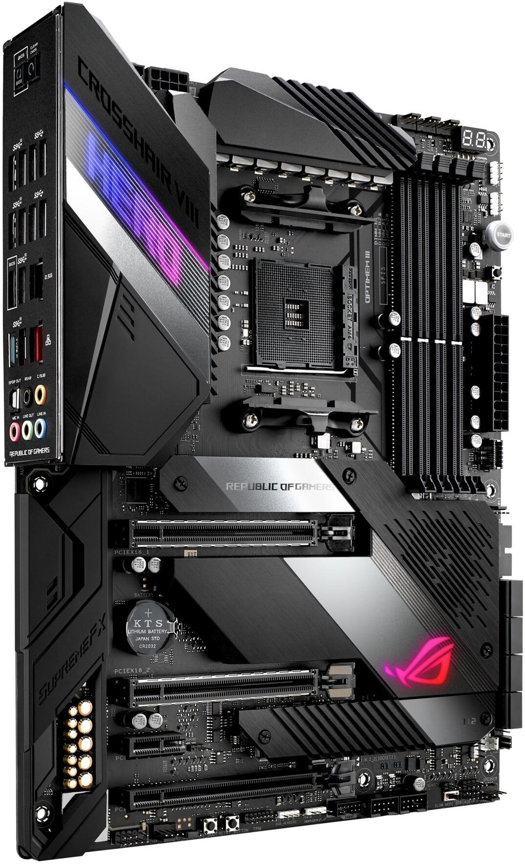 

Материнская плата ASUS ROG Crosshair VIII Hero (WI-FI), Материнская плата Asus ROG CROSSHAIR VIII HERO (ASUS ROG CROSSHAIR VIII HERO WI-FI (ATX, X570, 4xDDR4-4800))