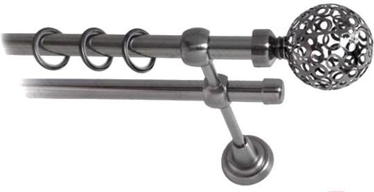 

Карниз Lm Decor Ажур 095 2р гладкий 1.6м антрацит, Ажур 095 2р гладкий 16мм 1.6м