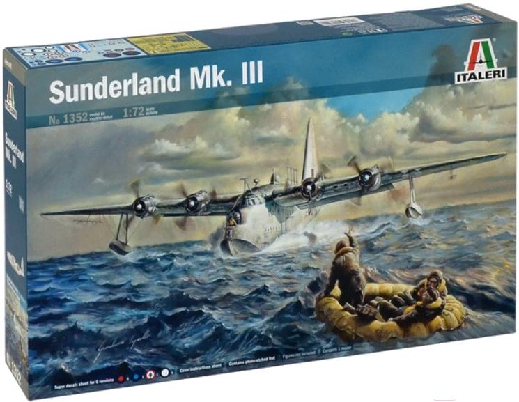 

Сборная модель Italeri Британский самолет Sunderland Mk.III [1352], Британский самолет Sunderland Mk.III