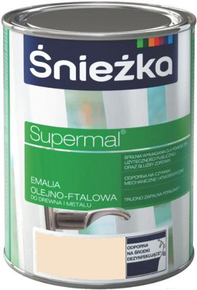 

Краска, эмаль Sniezka Эмаль Supermal масляно-фталевая 800мл кремовый, Краска Sniezka Эмаль Supermal масляно-фталевая 800мл кремовый