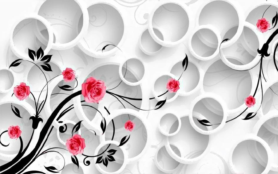 

Фотообои Citydecor Цветочный декор 3D 400x254