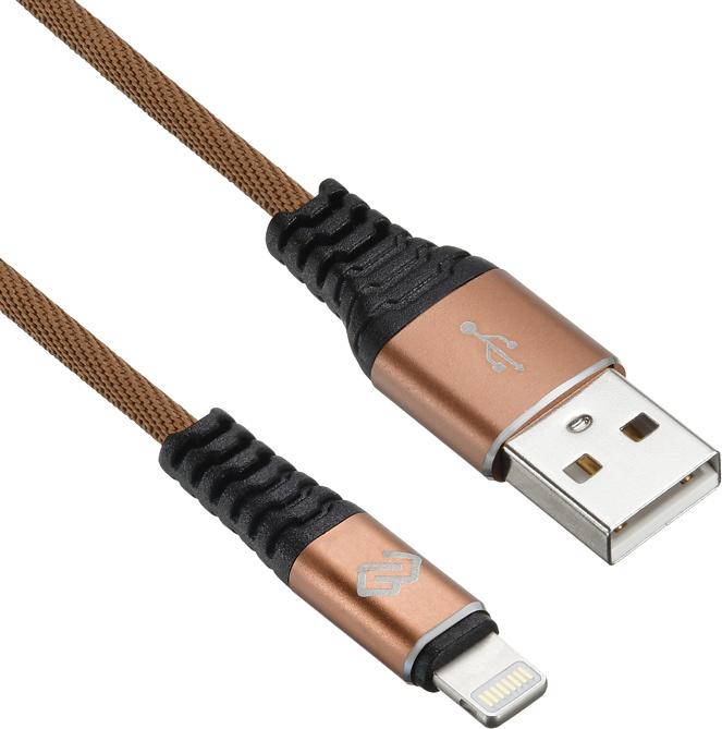 

Кабель для компьютера Digma USB (m)-Lightning (m) 1.2м коричневый, USB (m)-Lightning (m) 1.2м