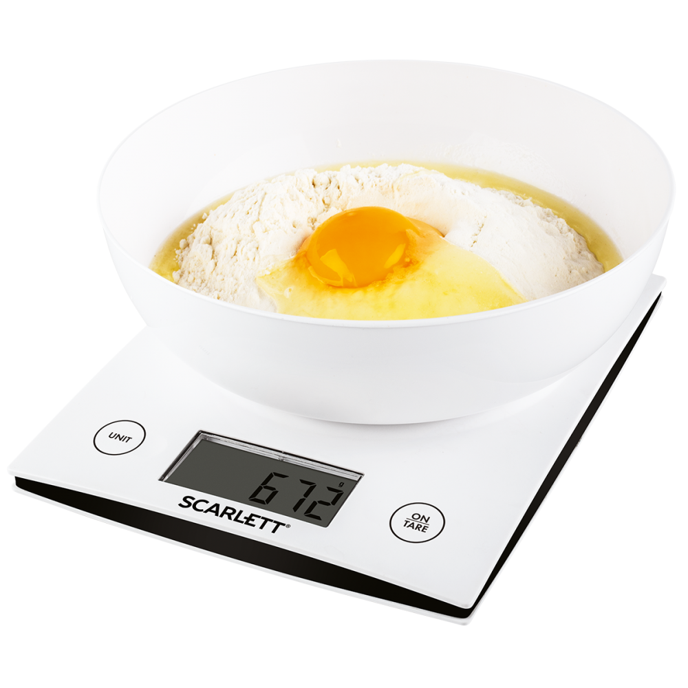 

Кухонные весы Scarlett SC-KS57B10, Весы кухонные электронные Scarlett SC-KS57B10 белый