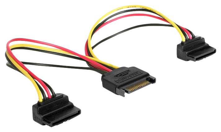 

Gembird питания Cablexpert SATA 15-pin/M - 2x15-pin/F 15cm [CC-SATAM2F-02], питания Cablexpert SATA 15-pin/M - 2x15-pin/F 15cm