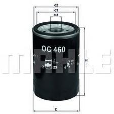 

Фильтр масляной Knecht/Mahle OC460, OC460