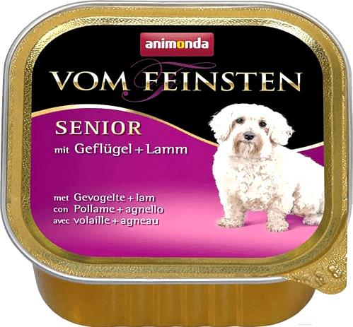 

Корм для собак Animonda Vom Feinsten Senior с мясом домашней птицы и ягненком (150г), Vom Feinsten Senior с мясом домашней птицы и ягненком (150г)