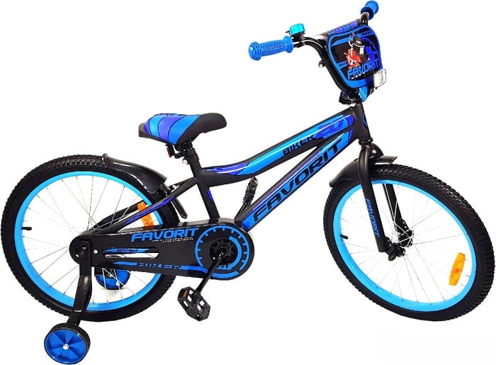 

Велосипед детский Favorit Biker 20'' 2019 черный/синий [BIK-P20BL], Детский велосипед Favorit Biker 20 (черный/синий, 2019)