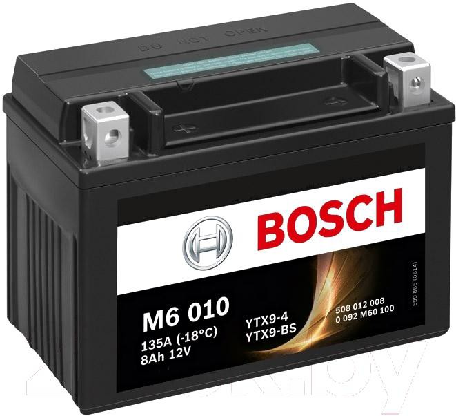 

Мотоаккумулятор Bosch M6 YTX9-4/YTX9-BS 508012008 (0092M60100)