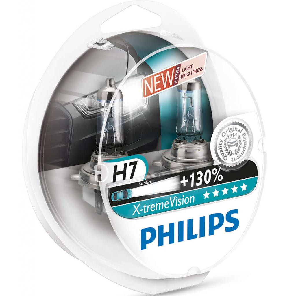 

Автомобильная лампа Philips Xtreme Vision H7 55W 3700K 2 штуки [12972XV+S2], Xtreme Vision H7 55W 3700K 2 штуки