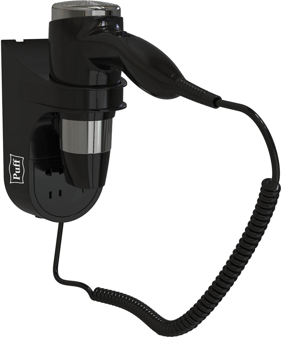 

Сушилка для рук, волос Puff 1600BLB чёрный, 1600BLB