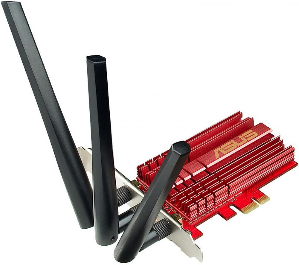 

Беспроводной адаптер ASUS PCE-AC68, Адаптер ASUS PCE-AC68 Dual-Band PCI-E Adapter