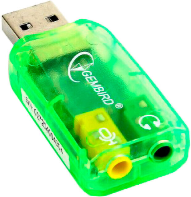 

Звуковая карта Gembird SC-USB-01, USB аудиоадаптер Gembird SC-USB-01