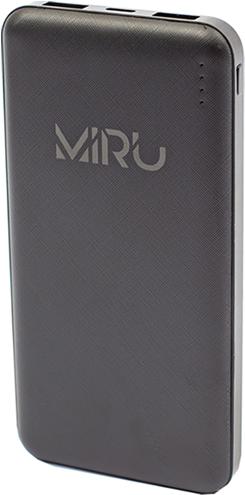 

Портативный аккумулятор Powerbank Miru 10000 mAh черный, 10000 mAh