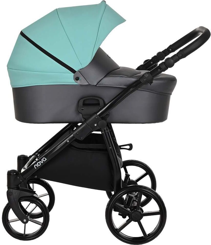 

Коляска Tutis Novo 2 в1 короб + прогулка кожа Antracite Metalic/Mint (1142236)