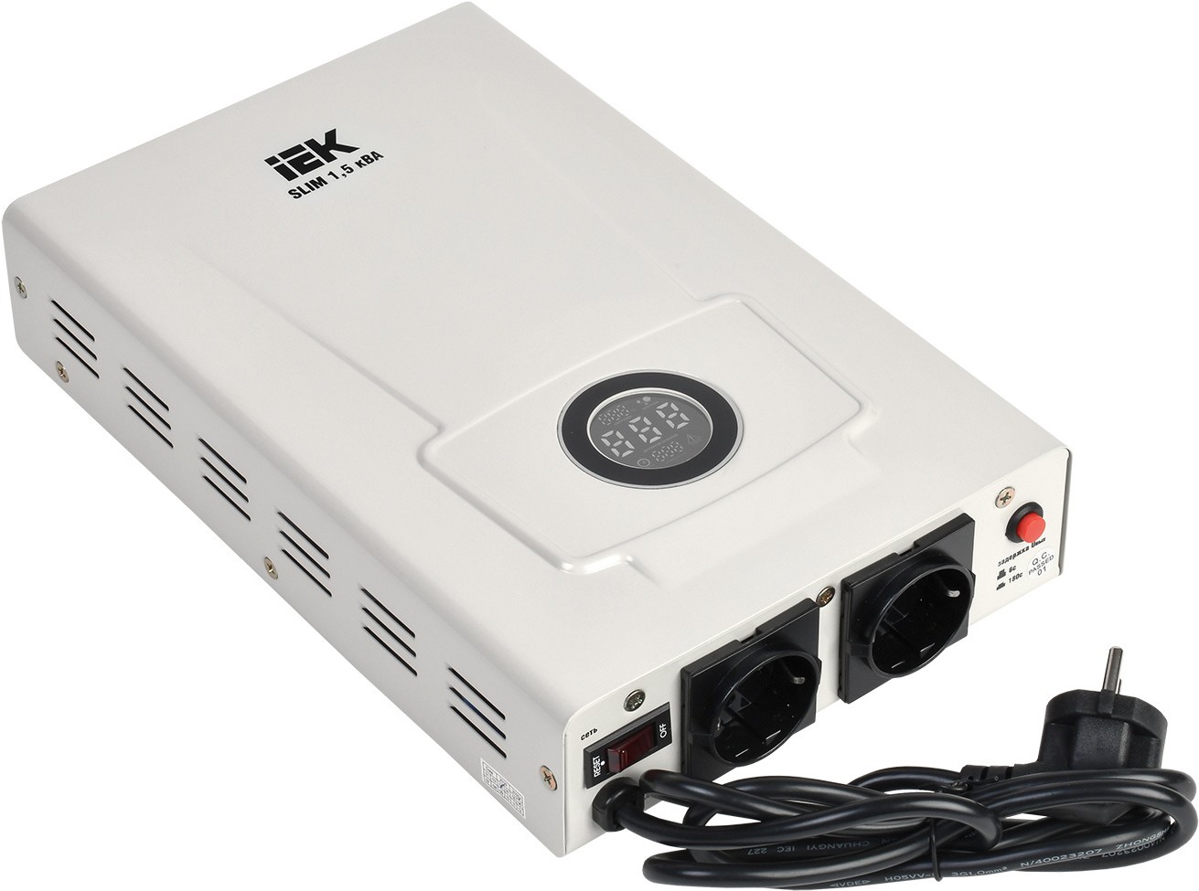 

Стабилизатор напряжения IEK Slim 1,5кВА (IVS22-1-D15-09)