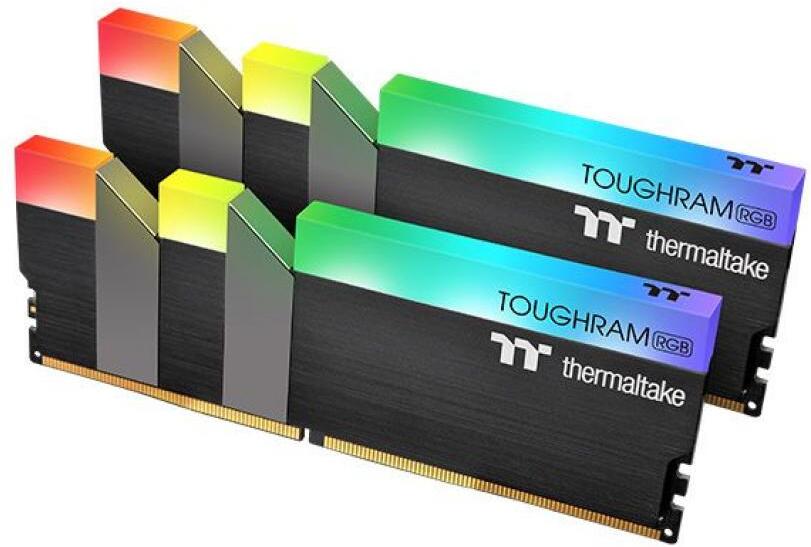 

Оперативная память Thermaltake TOUGHRAM RGB DDR4 DIMM 16Gb PC4-25600, Оперативная память Thermaltake ToughRam RGB 2x8GB DDR4 PC4-25600 (R009D408GX2-3200C16A)