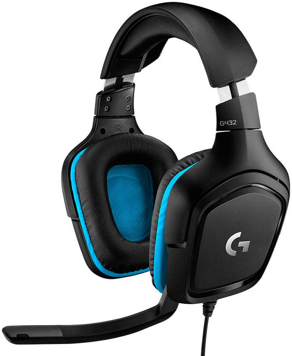 

Наушники Logitech Headset Wired Gaming Leatherette G432 [981-000770], Наушники Logitech Headset Wired Gaming Leatherette G432 (981-000770)