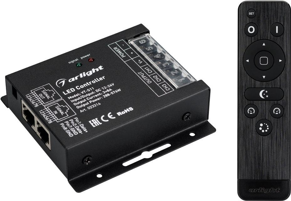 

Arlight Контроллер VT-S11-3x8A (12-24V, ПДУ Стик 12кн, RF) [023316], Контроллер VT-S11-3x8A (12-24V, ПДУ Стик 12кн, RF)