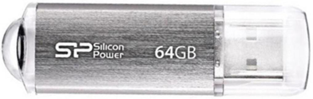 

USB Flash Silicon-Power Ultima II I-Series Silver 64 Гб (SP064GBUF2M01V1S), Usb flash Silicon-Power Ultima II I-Series 64 Гб SP064GBUF2M01V1S Silver