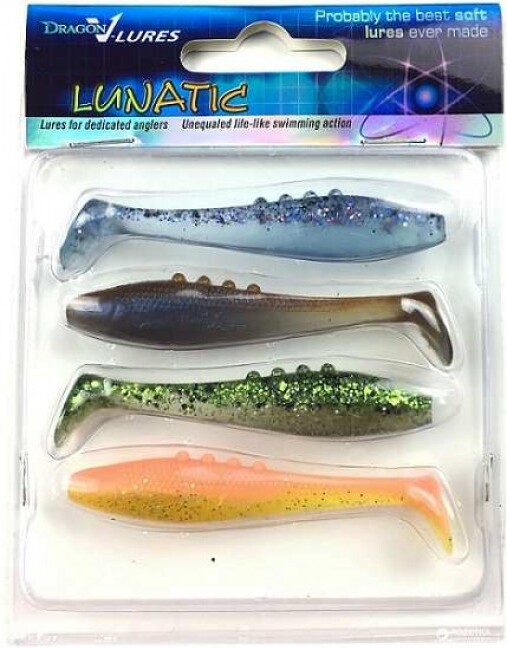 

Приманка силиконовая Dragon Lunatic 3/7,5 см 4шт (CHE-LN30-MIX4)