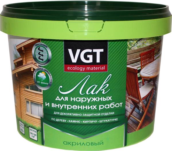 

Лак строительный VGT Для наружных и внутренних работ 9 кг (бесцветный глянцевый)