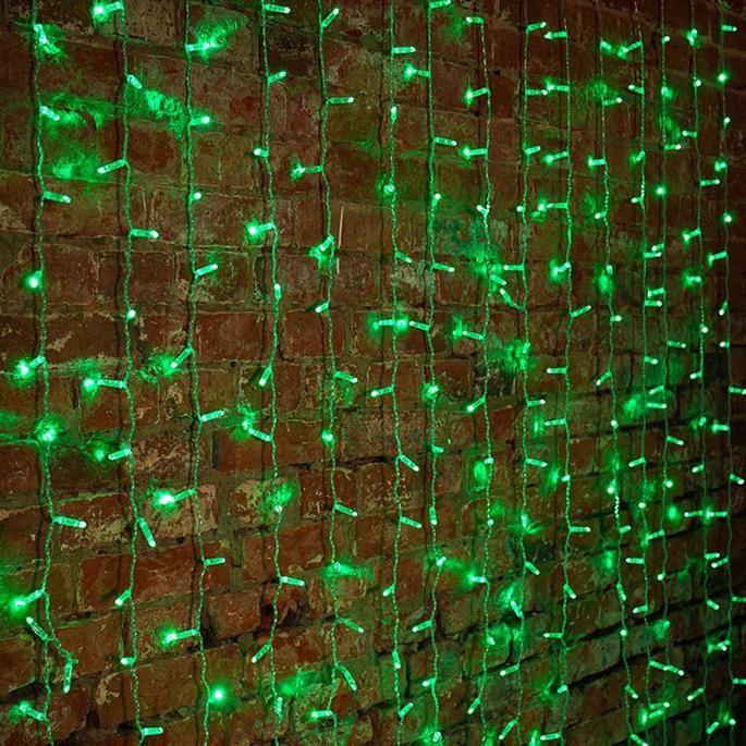 

Новогодняя гирлянда Neon-night Дождь 2x3m 448 LED Green [235-154-6], Дождь 2x3m 448 LED