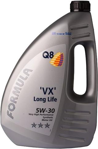 

Моторное масло Q8 VX Long Life 5W30 4л [101108401654], VX Long Life 5W30 4л