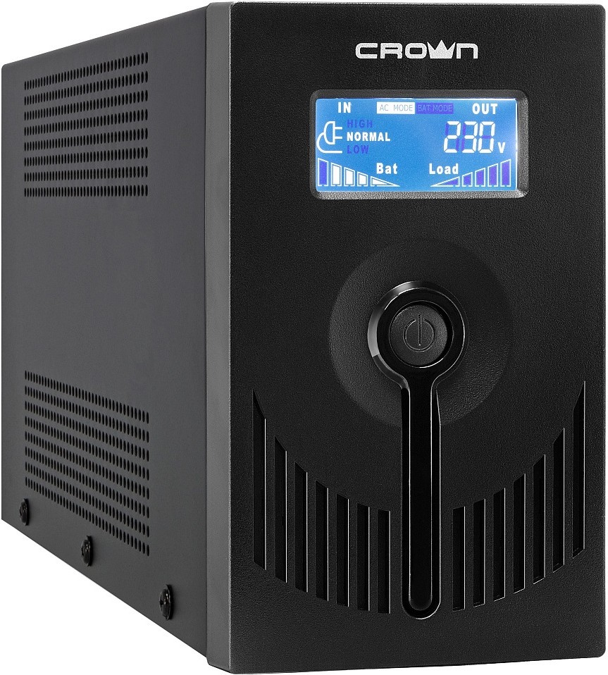 

Источник бесперебойного питания CROWN Line Intractive CMU-650EURO LCD USB 650VA\360W [CM000001870], Источник бесперебойного питания Crown Line Intractive CMU-650EURO LCD USB 650VA\360W CM000001870