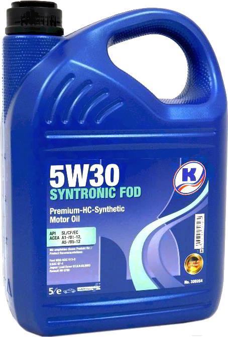 

Моторное масло Kuttenkeuler Syntronic FOD 5W30 5л [309264], Моторное масло Kuttenkeuler Syntronic FOD 5W30 5л 309264