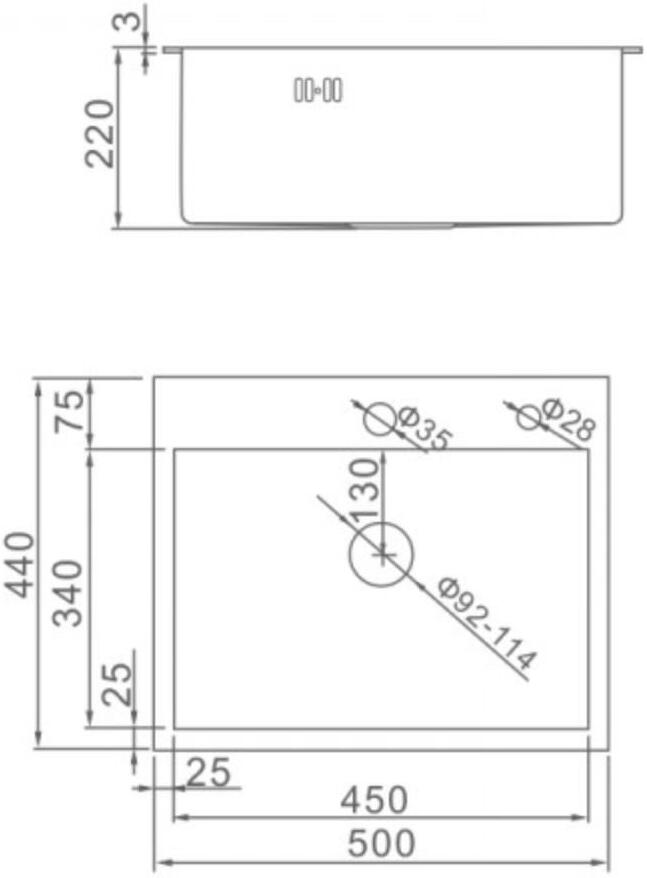 

Кухонная мойка Gerhans K35044B графит