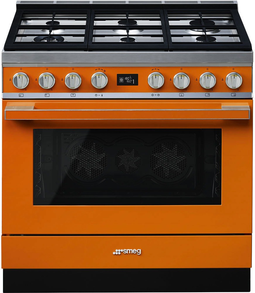 

Плита газовая Smeg CPF9GPOR, Кухонная плита Smeg CPF9GPOR Orange