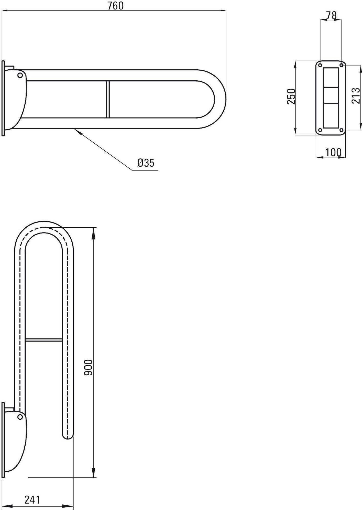 

Поручень для ванной Deante Vital NIV 041D