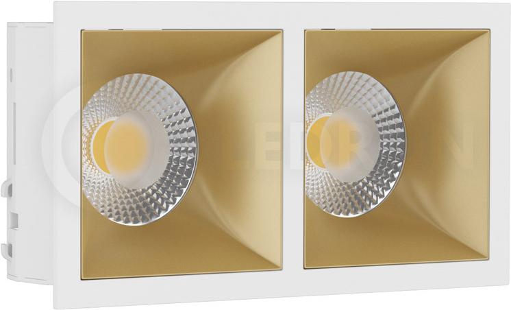 

Встраиваемый точечный светильник LeDron RISE KIT 2 White/Gold, RISE KIT 2