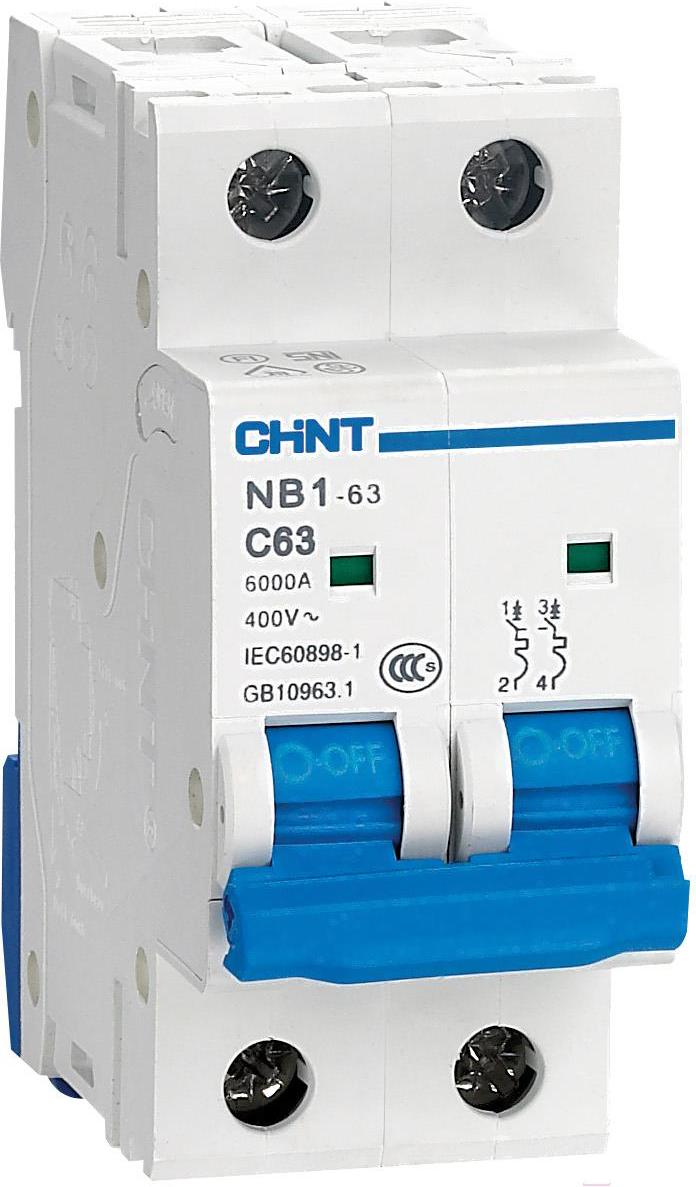 

Выключатель нагрузки Chint NXB-63 2P 6A 6кА C, NXB-63 2P 6A 6кА C