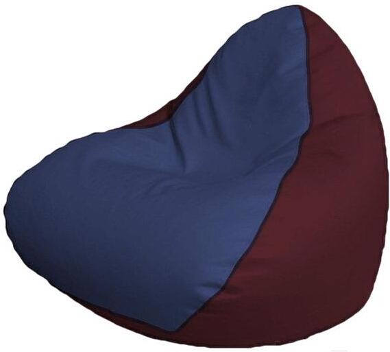 

Кресло-мешок Flagman Relax P2.3-108 синий/бордовый, Бескаркасное кресло Flagman Relax P2.3-108 синий/бордовый